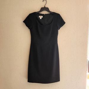 Talbot square neck short sleeve midi dress